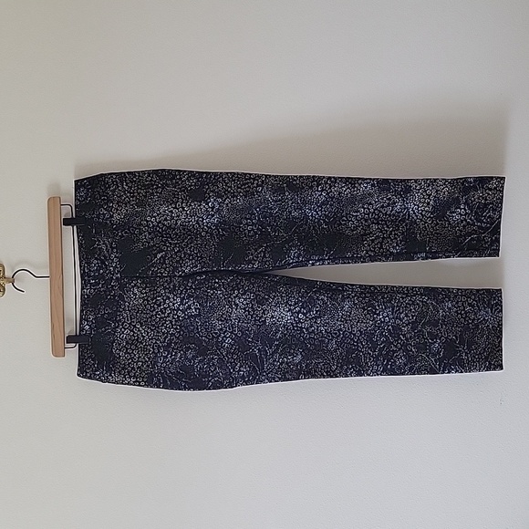 Soft Surroundings Black Mixed Print Pull-on Metallic Ponte Pants Size XL - Picture 2 of 7